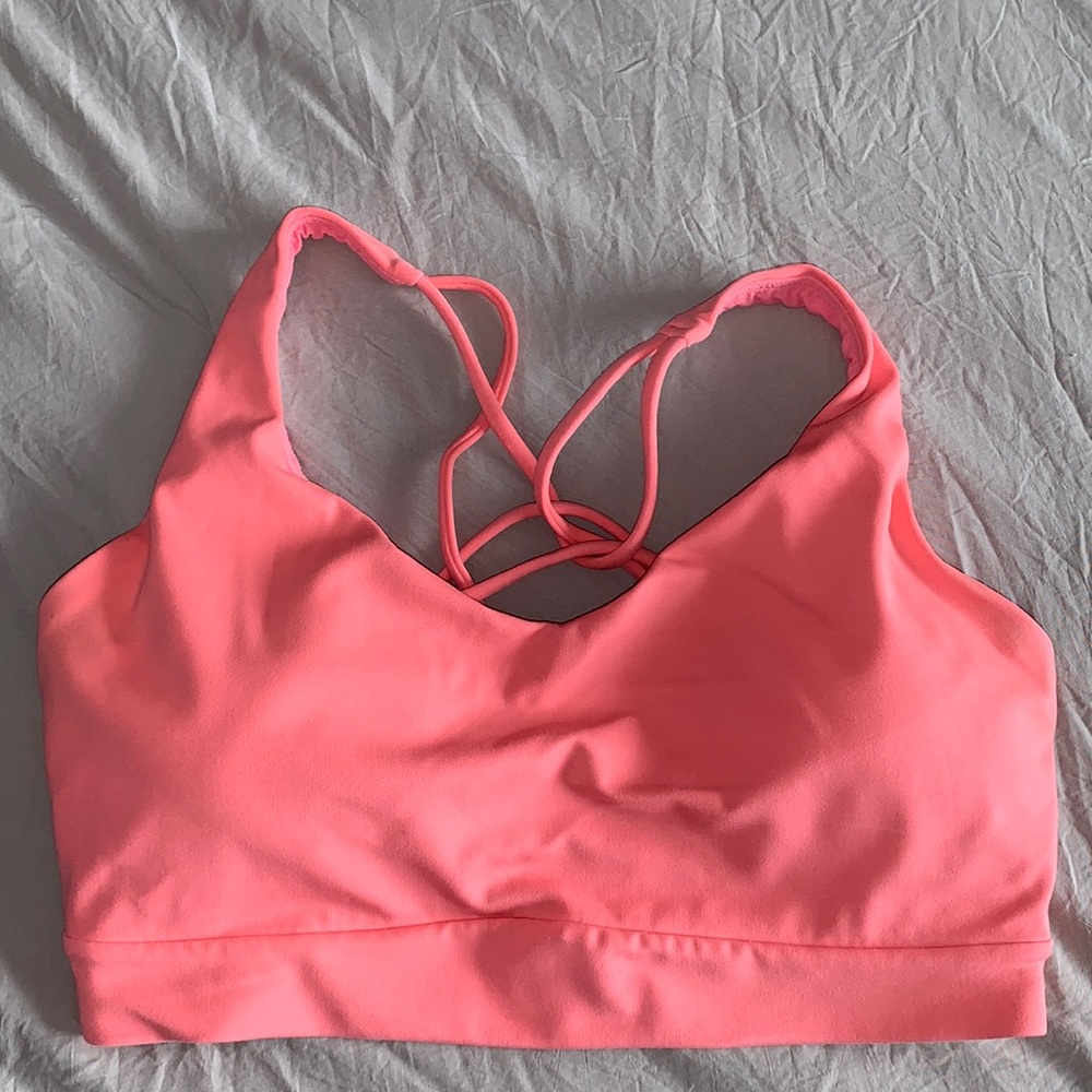 WORN ATHLETA PINK SPORTS BRA